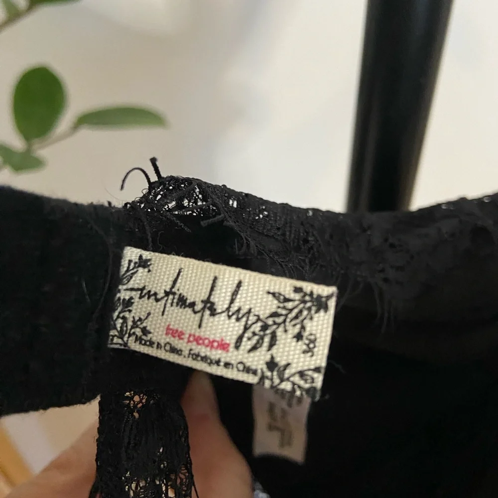 Free People Black Velvet Bra - Picture 3 of 6